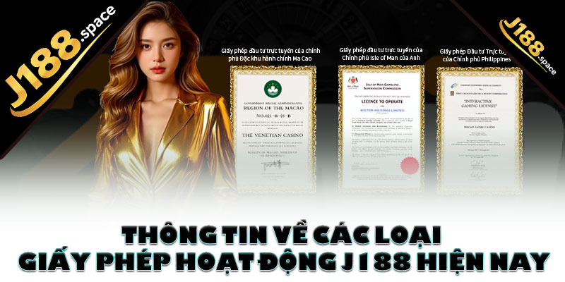 Thông tin về các loại giấy phép hoạt động J188 hiện nay